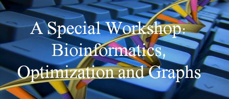 Special workshop: Bioinformatics, Optimization and Graphs