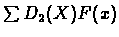 $\sum{D_{2}}(X)F(x)$