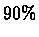 \( 90\% \)