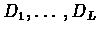 $D_{1},\ldots,D_{L}$