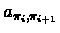 $a_{\pi_{i},\pi_{i+1}}$