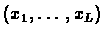 $(x_{1},\ldots,x_{L})$