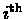 $i^{\text{th}}$