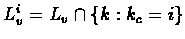 $L^i_v = L_v \cap \{k:k_c = i\}$