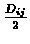 $\frac{D_{ij}}{2}$