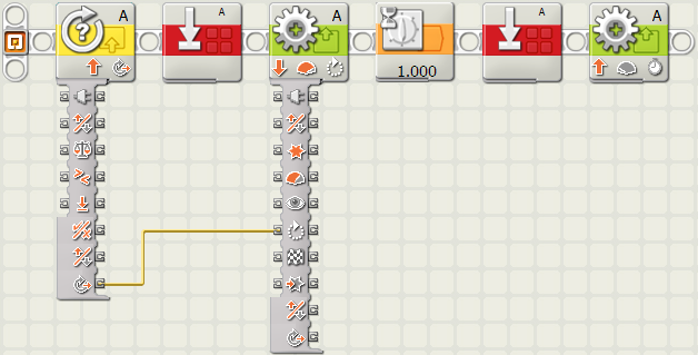 NXT-G My Block for returning a motor to a preset orientation and allowing it to coast
